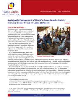 Sustainable Management of Nestlé's Cocoa Supply Chain in the Ivory