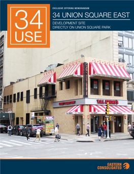 34 Union Square East Development Site 34 Directly on Union Square Park Use Contacts