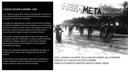 I Vuelta Ciclista a España. 1935