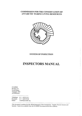 Inspectors Manual