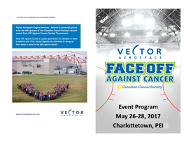 Event Program May 26-28, 2017 Charlottetown, PEI Thank You to Our Sponsors