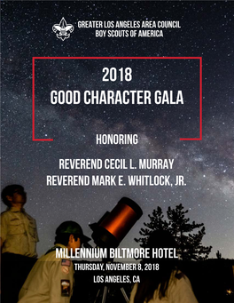 2018 Good Character Gala Gala