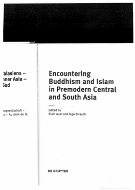 Ud Encoüntering Byddsissm and Islam in Premodern