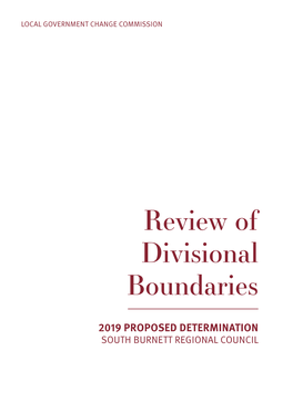 Review of Divisional Boundaries