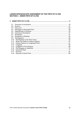 Landscape/Seascape Assessment of the Firth of Clyde Section 3 – Inner Firth of Clyde