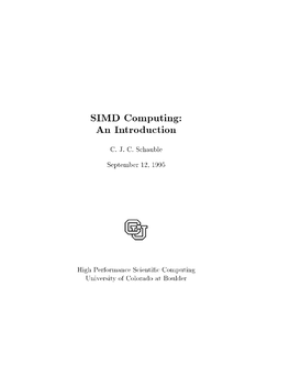 SIMD Computing: an Introduction