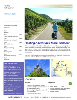 Floating Adventure GE Mosel and Saar Rivers