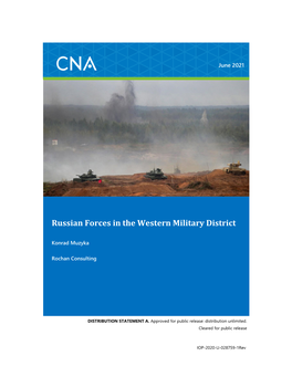 (U) Russian Forces in the Western Military District