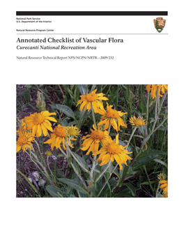 Annotated Checklist of Vascular Flora, Curecanti National