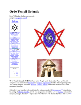 Ordo Templi Orientis