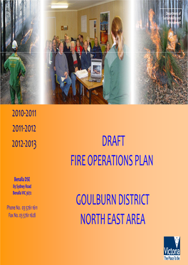 Draft Fire Operations Plan Goulburn District North