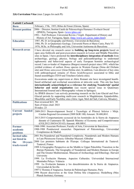 7 Eudald Carbonell Born Education Research Areas Publications Current Funded Projects Former Academic Positions Invited Talks No