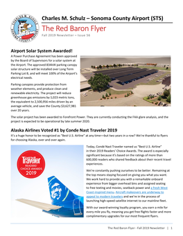 (STS) the Red Baron Flyer Fall 2019 Newsletter – Issue 56