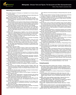 Bibliography - Dinosaur Facts and Figures: the Sauropods and Other Sauropodomorphs Molina- Pérez, Rubén & Larramendi, Asier