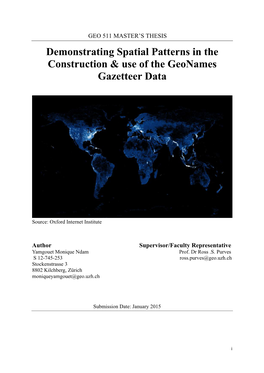 Demonstrating Spatial Patterns in the Construction & Use of The