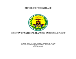 Republic of Somaliland Ministry of National