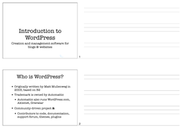 Wordpress Slides Handout