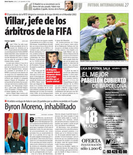 Villar,Jefedelos Árbitrosdelafifa