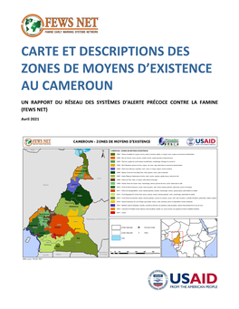 Carte Et Descriptions Des Zones De Moyens D'existence Au Cameroun