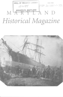 Maryland Historical Magazine, 1998, Volume 93, Issue No. 3