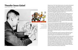 Theodor Seuss Geisel Dr