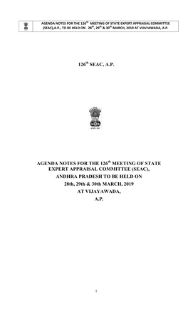 (SEAC), ANDHRA PRADESH to BE HELD on 28Th, 29Th & 30Th MARCH, 2019 at VIJAYAWADA, A.P