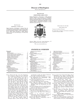 STATISTICAL OVERVIEW Personnel Administered by Deacons