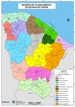 Regiões De Planejamento Do Estado Do Ceará