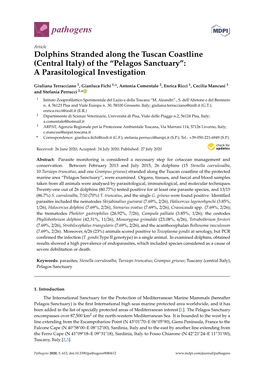 Dolphins Stranded Along the Tuscan Coastline (Central Italy) of the “Pelagos Sanctuary”: a Parasitological Investigation