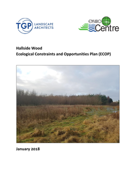 Hallside Wood Ecological Constraints and Opportunities Plan (ECOP)