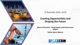 Creating Opportunities and Shaping the Future