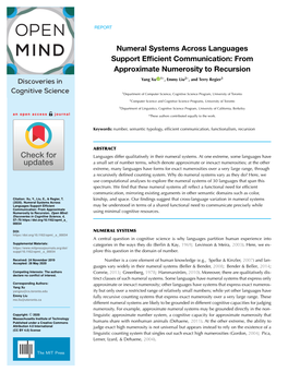 Numeral Systems Across Languages Support Efficient Communication