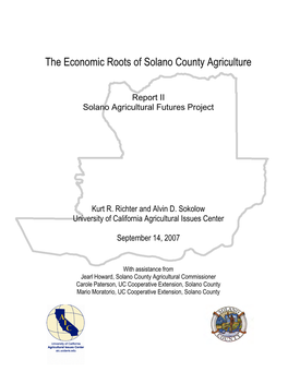 The Economic Roots of Solano County Agriculture