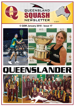 QUEENSLANDER Q SQUASH NEWS Editorial Happy New Year!