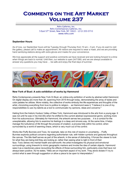 Comments on the Art Market Volume 237