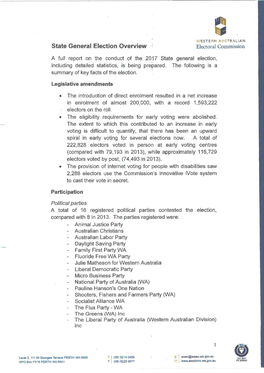 State General Election Overview Electoral Commission