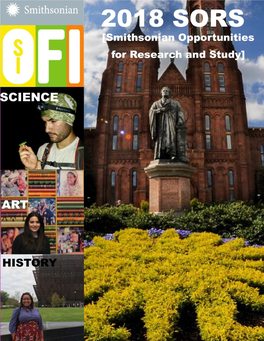 Smithsonian Opportunities for Research and Study Guide Can Be Found Online At