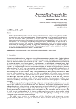 Cosmology and World-View Among the Bajau: the Supernatural Beliefs and Cultural Evolution