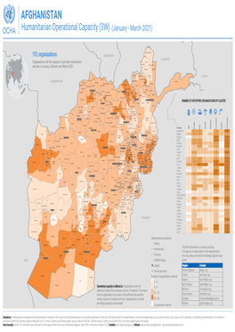 AFGHANISTAN Humanitarian Operational Capacity (3W) (January - March 2021)