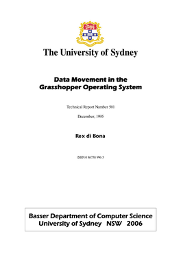 Data Movement in the Grasshopper Operating System Basser