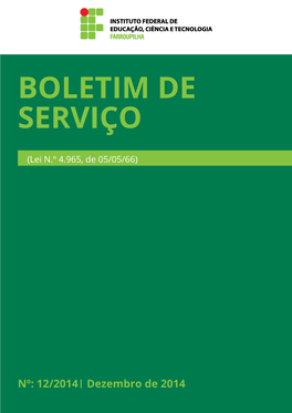 Boletim De Serviço