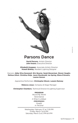 Parsons Dance