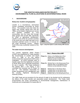 1 the Lesotho Highlands Water Project