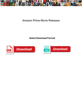 Amazon Prime Movie Releases