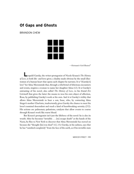 Of Gaps and Ghosts