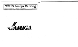 TPUG Amiga Catalog + Update