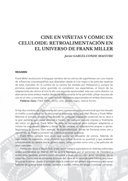 Cine En Viñetas Y Cómic En Celuloide: Retroalimentación En El Universo De Frank Miller 45