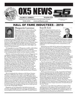 HALL of FAME INDUCTEES - 2010 Marguerite Lawrence Ivan D