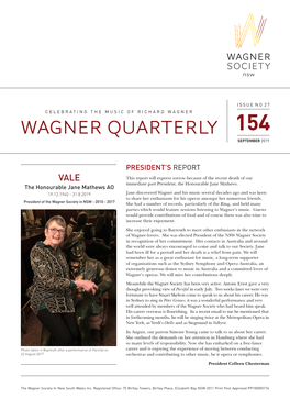 Wagner Quarterly 154 September 2019