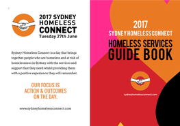 2017 SYDNEY HOMELESS CONNECT Tuesday 27Th June